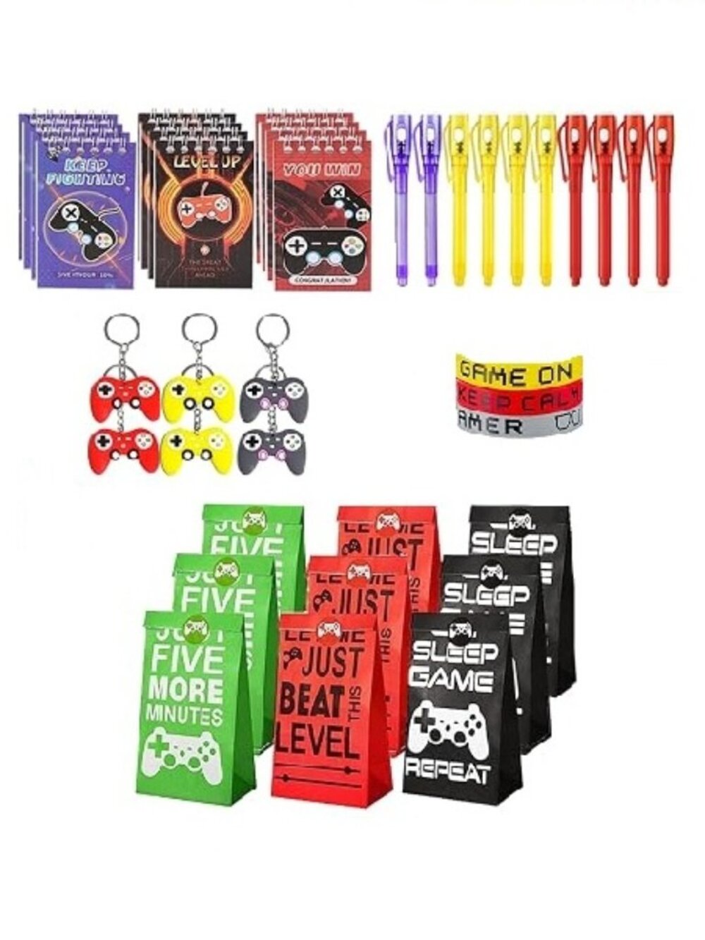 Gaming Theme Party Supplies 75 pcs